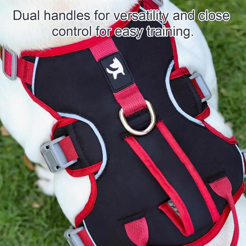 Arnés de entrenamiento para perros de tamaño mediano, chaleco reflectante, cómodo, acolchado, con correa - imagen 5