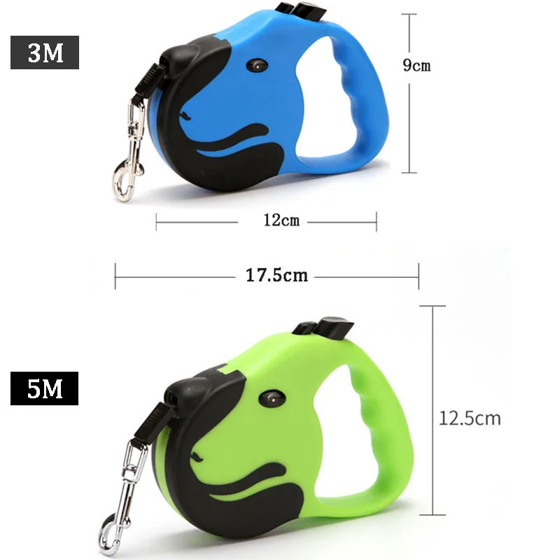 Correa retráctil automática y Flexible para perro, correa de tracción para cachorro y gato, productos para mascotas pequeñas y medianas, 3M/5M - imagen 5
