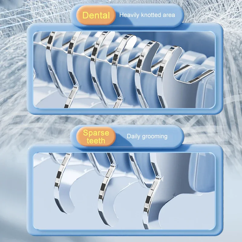 Cortador de nudos de piel para mascotas, herramientas de aseo para perros, peine para depilación de Gato, cepillo de doble cara - imagen 4