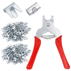 Alicates para instalar clips en jaulas de aves