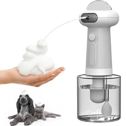 Dispensador automático de espuma USB para baño de gatos y perros
