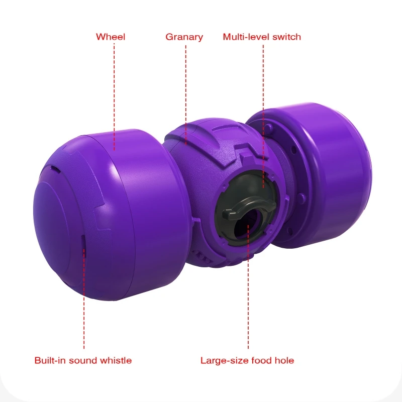 Comedero lento para perros, dispensador de comida ajustable con bola de polea, Wag, juguete Indestructible chillón para Chewer - imagen 2