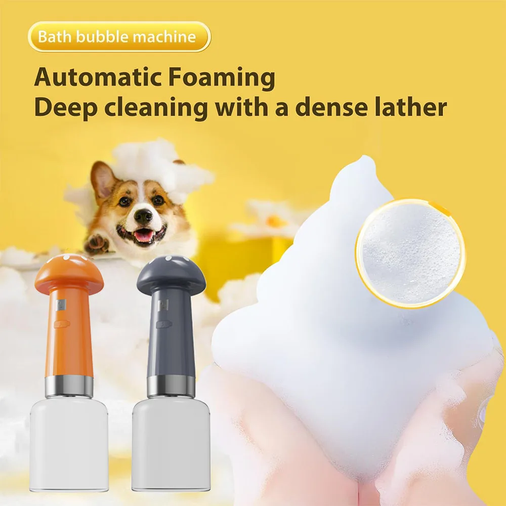 Máquina eléctrica de espuma para limpieza de perros, dispensador automático de jabón para baño, botella mezcladora de champú recargable para mascotas para limpieza - imagen 2