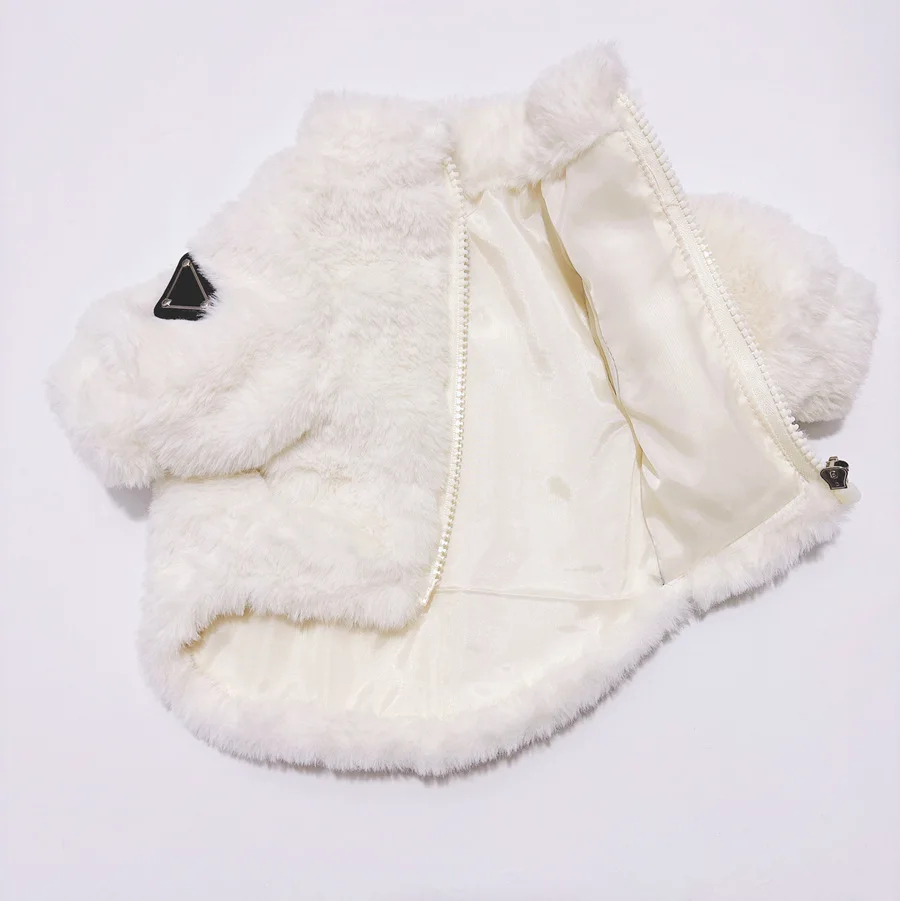 Abrigo invierno piel sintética para gatos y perros – Chaqueta