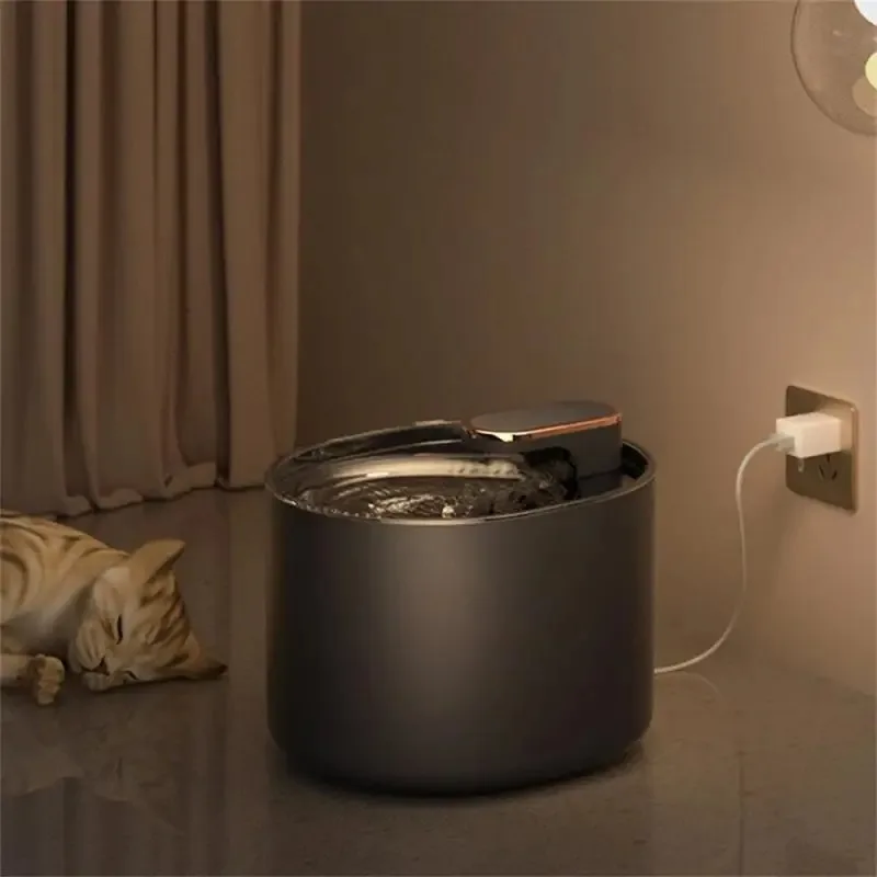 Bebedero automático de agua para gatos de 3L, fuente de agua con filtro de carbón activo, bebedero de flujo de agua para mascotas con recirculación automática USB - imagen 3