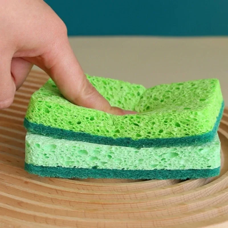 Toallitas de esponja para lavar platos de cocina, toallitas de esponja efectivas de doble cara para utensilios de cocina, vajilla, tazas, fregaderos, estufas, 1 Uds. - imagen 4