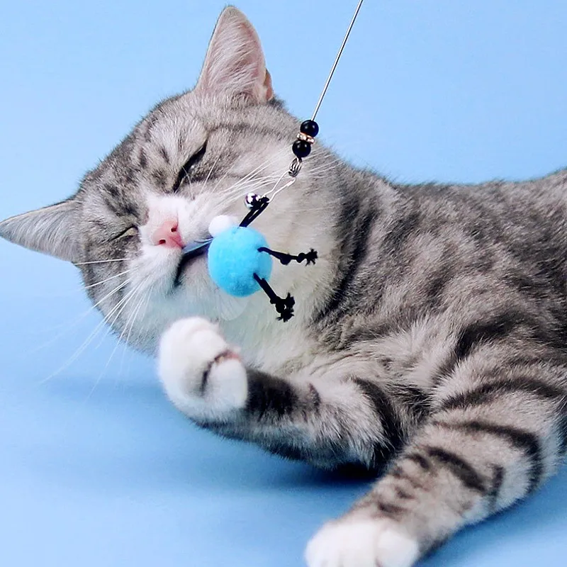 Varita interactiva con mariposa para gatos – Juguete de caza - imagen 3
