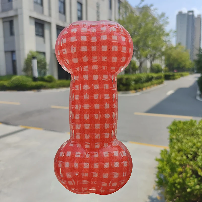 El nuevo hueso de juguete para perros, con efectos de sonido, es adecuado para limpiar los dientes. Todo tipo de razas de perros love it. - imagen 3