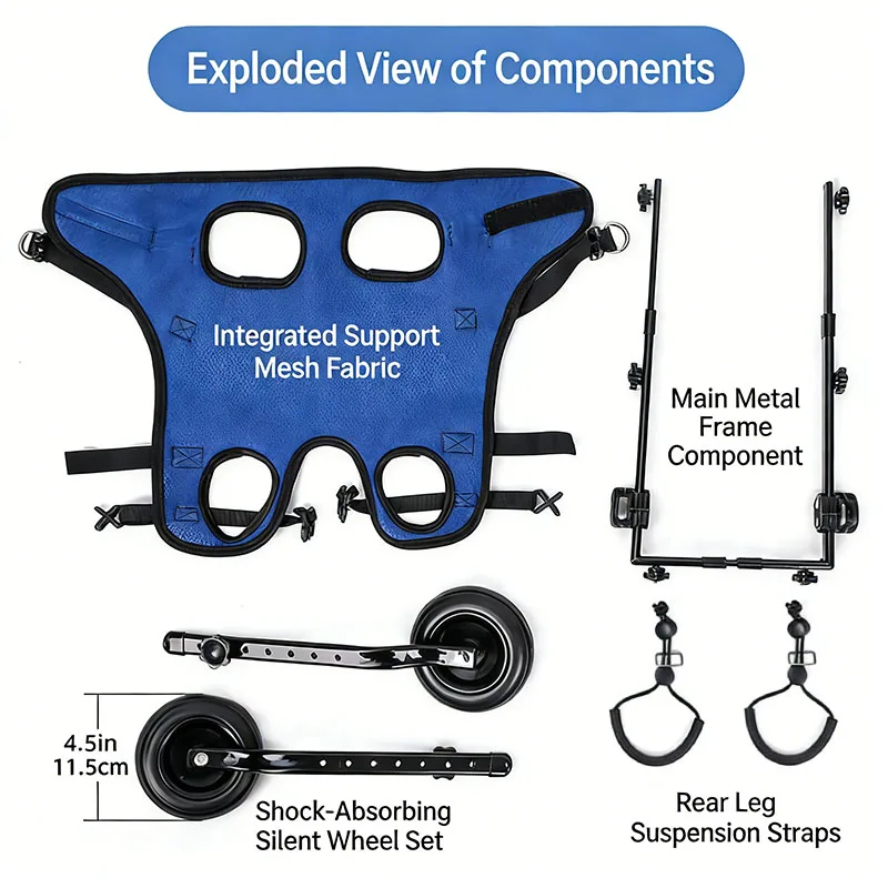 Silla de ruedas plegada para almacenamiento compacto
