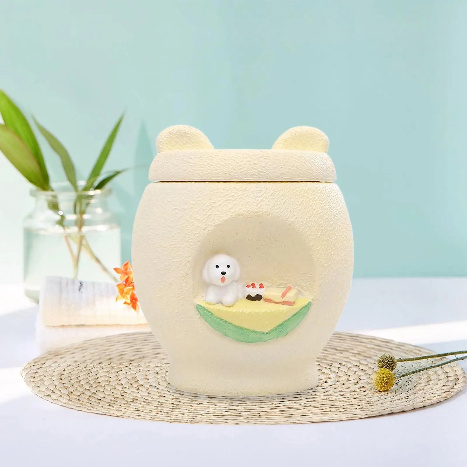 Memorial Pet Cremation Urns Memorial Ash Holder Lightweight Retain Memories Pet Memory Case Keepsake for Kitten Bunny Rabbits