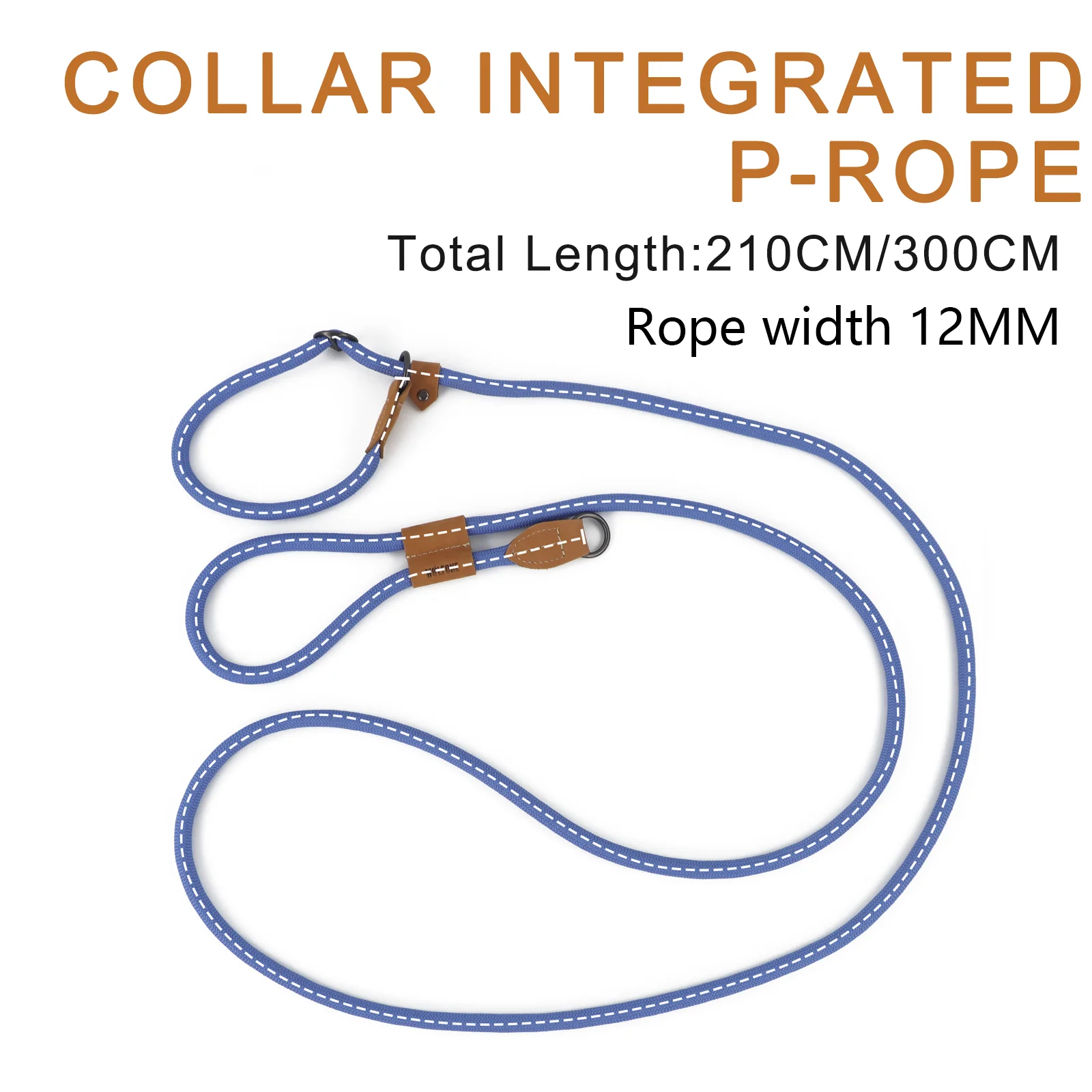 Correa para perro de 210CM/300CM, cadena ajustable multifuncional en forma de P, cables de cuerda de tracción para correr, caminar, correas manos libres - imagen 4