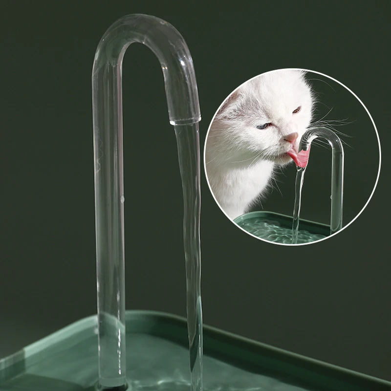 Fuente de agua para gatos, bebedero automático de 50oz/1.5L para mascotas, bebedero eléctrico silencioso USB con filtro de recirculación para gatos - imagen 5