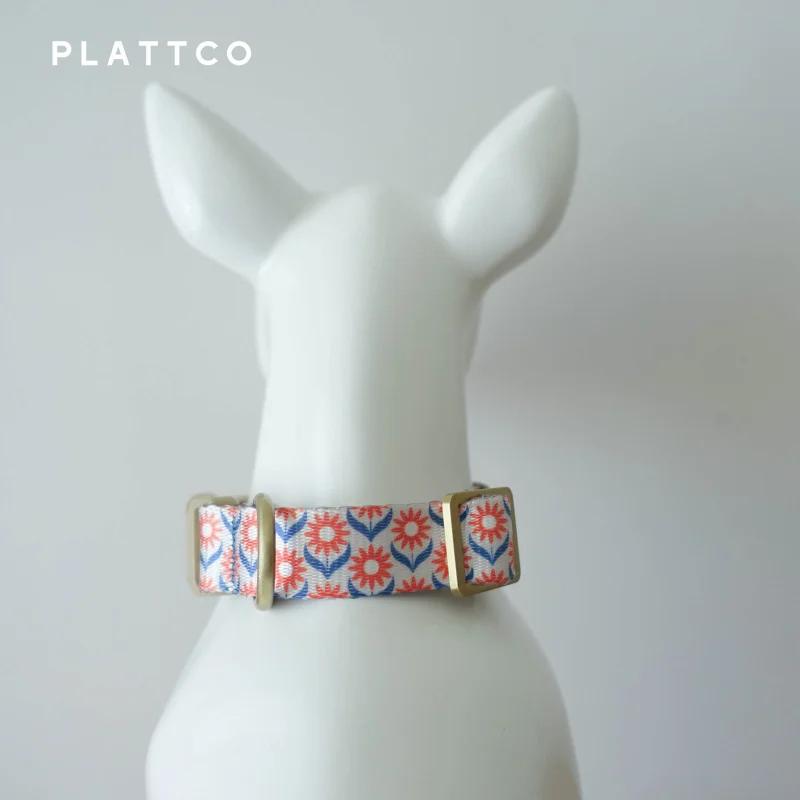 Juego de collar y correa para perro hecho a mano hebilla plástico - imagen 4