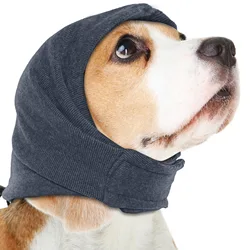 Capucha calmante para perros - bufanda antisalpicaduras y orejeras