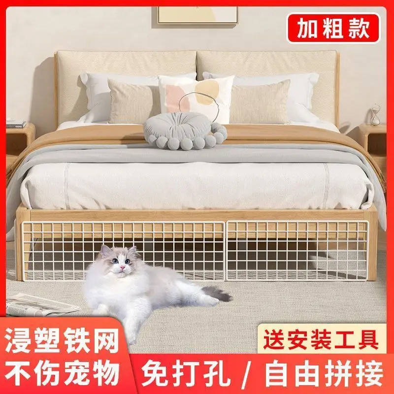 Valla para perros y gatos, barandilla deflectora, sello inferior de cama, red de aislamiento anti-gatos para interiores, valla para conejos, puerta, balcón, ventana, red de sellado - imagen 4