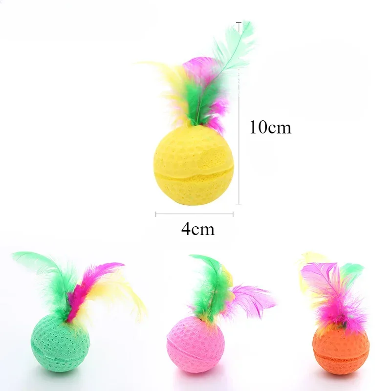 Juguete para gatos, pelota de espuma de látex, juego interactivo, juguete para gatitos, suministros para mascotas, juguetes interactivos para gatos - imagen 5