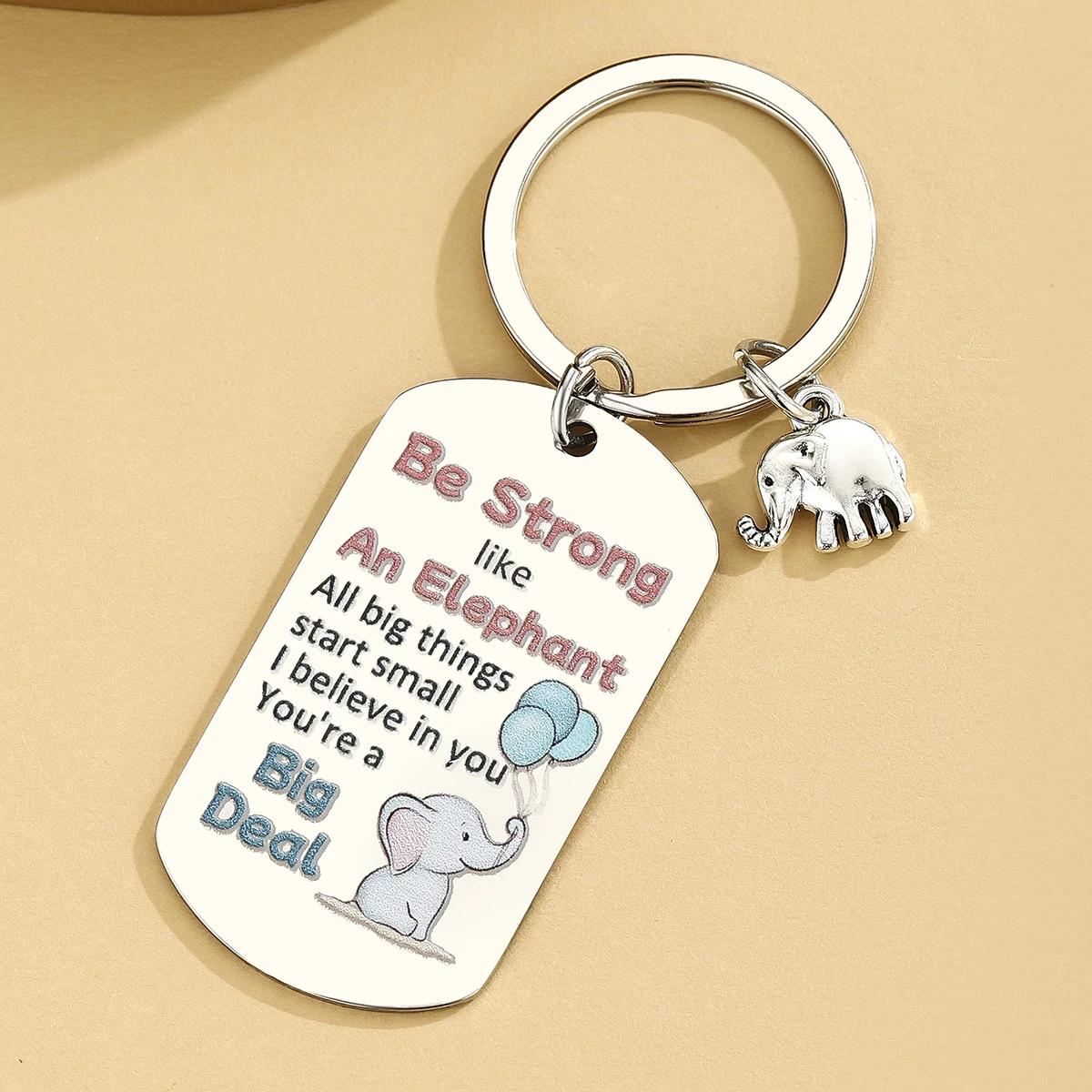 Regalos de elefante para mujeres, regalos de cumpleaños inspiradores de la amistad para el mejor amigo, llavero para amantes de los elefantes, regalo - imagen 5