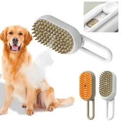 Cepillo quitapelaje eléctrico con vapor para perros y gatos – 3 funciones
