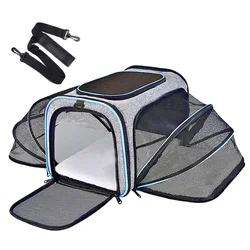Transportín plegable para gato y perro pequeños – bolsa transpirable