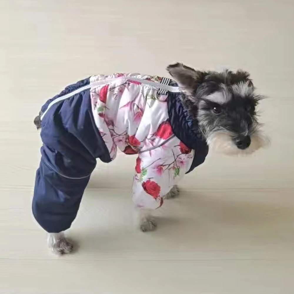 Monos de invierno para perros pequeños, mono grueso y cálido para mascotas, ropa para cachorros, Chihuahua, Schnauzer - imagen 5