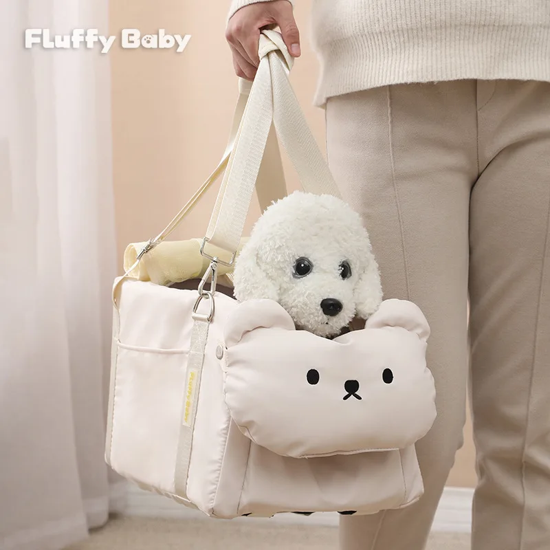 Bolsa transporte bandolera portátil perros y gatos pequeños medianos - imagen 3