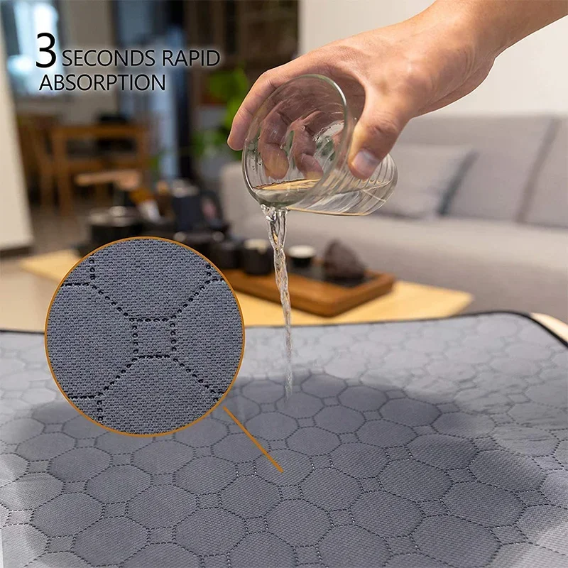 Forro de jaula de conejillo de indias, almohadilla de piel de conejillo de indias lavable, almohadilla urinaria reutilizable y antideslizante para camas de perros y gatos de conejillo de indias - imagen 5