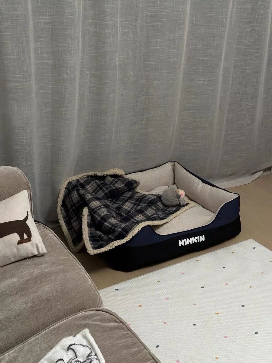 Cama con funda lavable para perros pequeños y gatos - imagen 4
