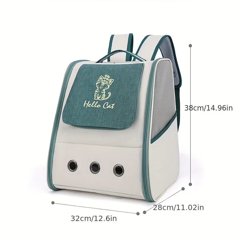 Bolsa transportadora para gatos, mochila de viaje al aire libre para gatos, perros pequeños, bolsa transportadora transpirable para gatos, suministros para mascotas - imagen 5
