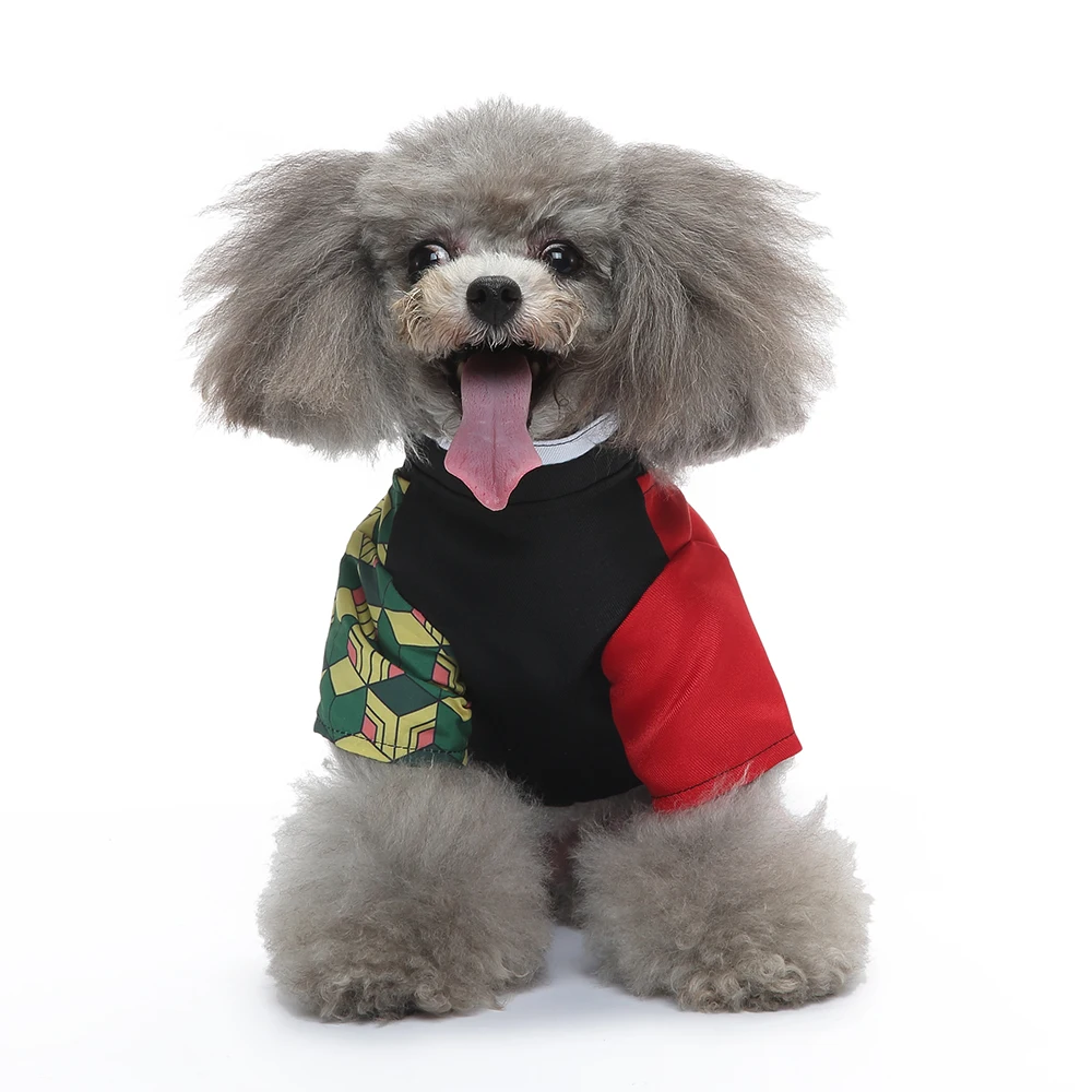 Disfraz de Halloween para mascotas para perros y gatos pequeños – Disfraz de cosplay para cachorros y gatitos, kimono japonés - imagen 5