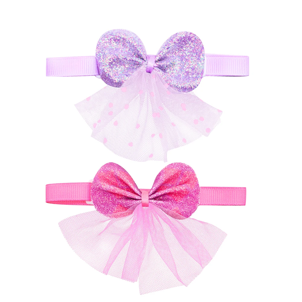 Pajaritas de encaje para perros, pajarita a la moda para perros pequeños, productos de aseo para cachorros y gatos, 50/100 Uds. - imagen 5