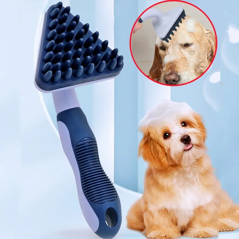 Cepillo para perros, removedor de pelo para mascotas, cepillos de baño para perros, cepillo de masaje para ducha, ducha de baño para perros, peine para gatos, peine para el cuidado de mascotas, suministros para mascotas