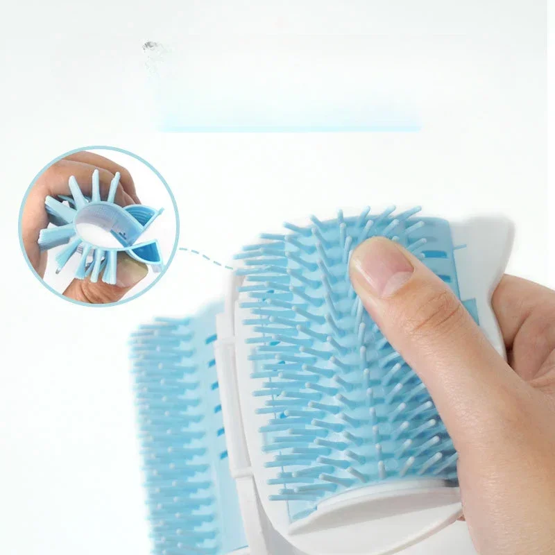 Cepillo de aseo para mascotas, rascador de esquina, peine de automasaje, juguete, protectores de muebles para mascotas de piel larga y corta