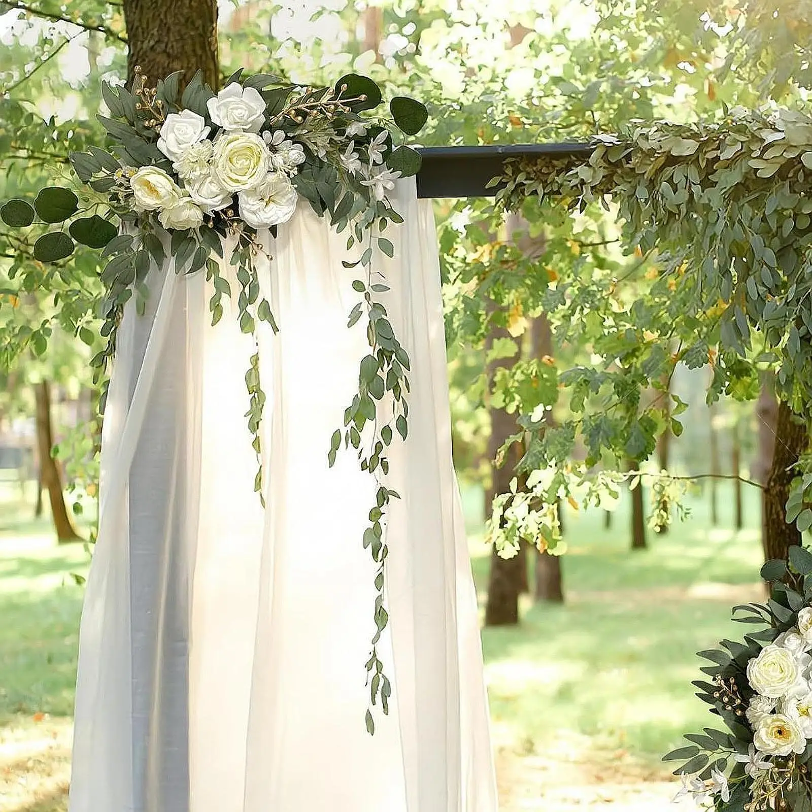 Wedding Arch Flowers Floral Swag Backdrop Decoration Floral Arrangement for Reception