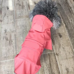 Abrigo impermeable con capucha para perros pequeños y medianos