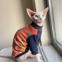 Abrigo suave cálido de invierno para gato Sphynx y Devon Rex