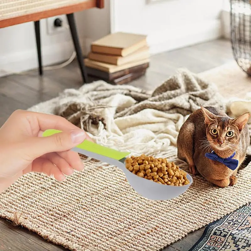 Cuchara de alimentación para mascotas, cuchara para comida húmeda, resistente al desgaste, suministros para mascotas con mango largo, cuchara para comida húmeda para perros, regalo para la casa - imagen 4