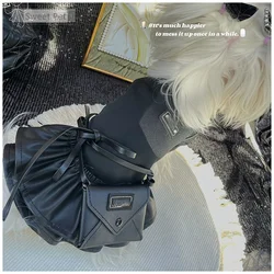Vestido negro invierno con bolso para perros pequeños – Chihuahua y Maltés