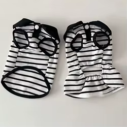 Conjunto verano 2 piezas para perros y gatos – Vestido con hebilla