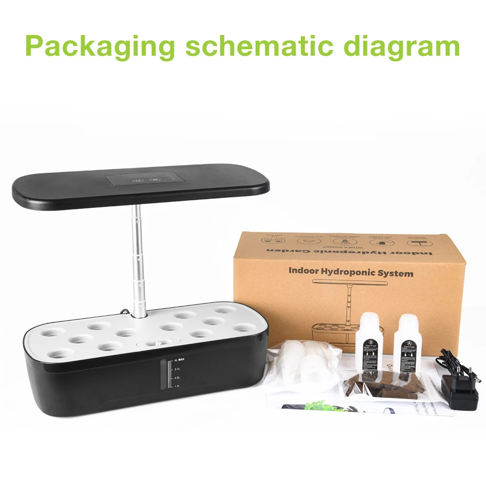 Kit de sistema de cultivo hidropónico para jardín interior de 6 orificios, caja inteligente para plantar hierbas y verduras con luces LED de cultivo de espectro completo - imagen 5