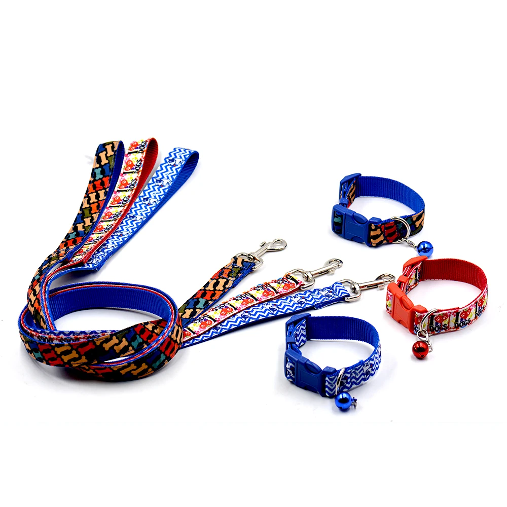 Collar y correa de Halloween para perro y mascota, Collar de calavera de calabaza con campana, Collar de cachorro ajustable y correa - imagen 5