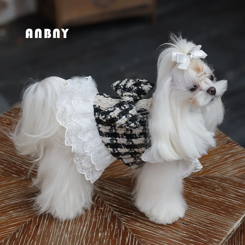 Vestidos de princesa para perros de buena calidad, disfraz de mariposa para niñas, ropa para perros pequeños, ropa de lujo para mascotas, traje maltés