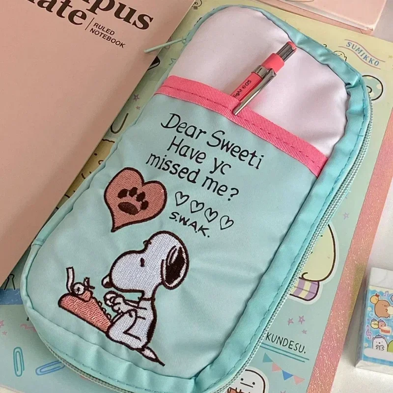 Snoopy Estuche de lona - Gran capacidad diseno anime - imagen 3