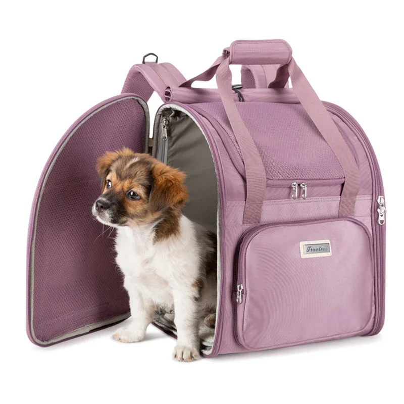 Winhyepet-mochila para cachorros, bolsa de hombro portátil de malla transpirable para perros pequeños y gatos, embalaje para transportar, diseño de lujo - imagen 2