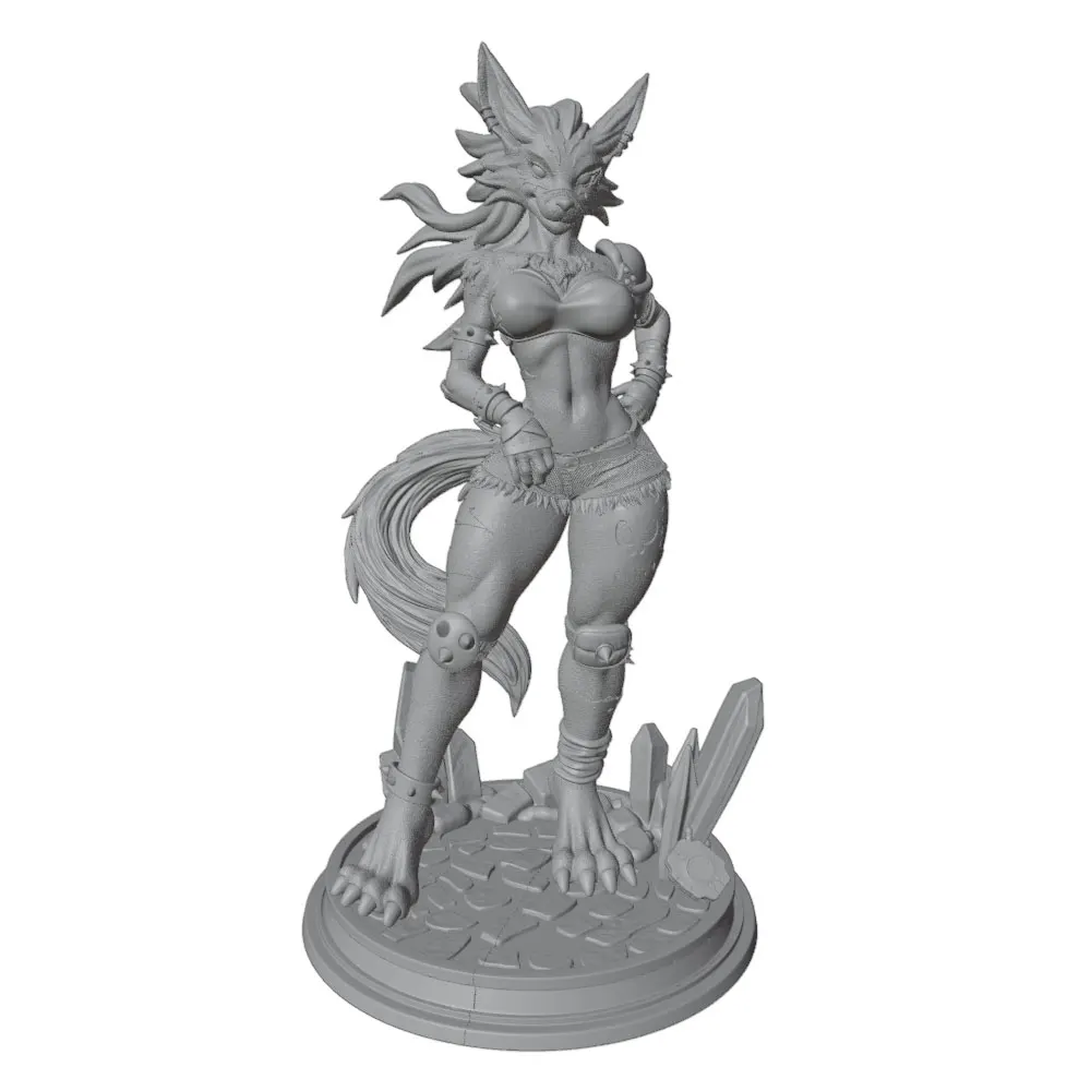 Figura 3D de gato anime para decorar habitación – Sin montar
