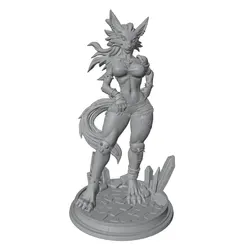 Figura 3D de gato anime para decorar habitación – Sin montar