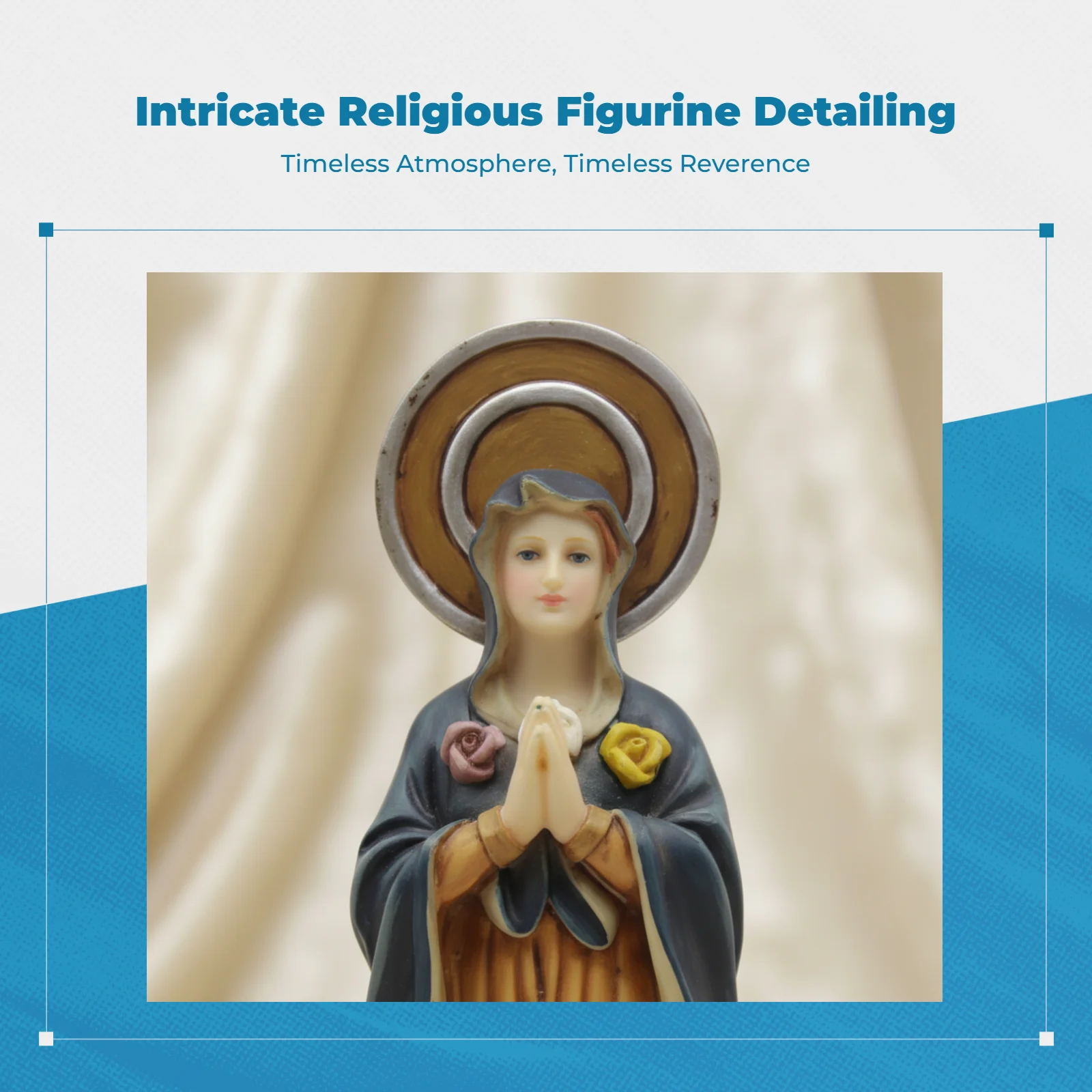 Estatua Virgen María compacta – regalo para amantes de gatos y perros - imagen 2