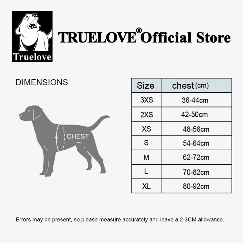 Truelove-arnés acolchado de malla con estampado Floral para todas las razas, chaleco de ajuste rápido para perros pequeños, medianos y grandes, para exteriores, TLH58122 - imagen 5