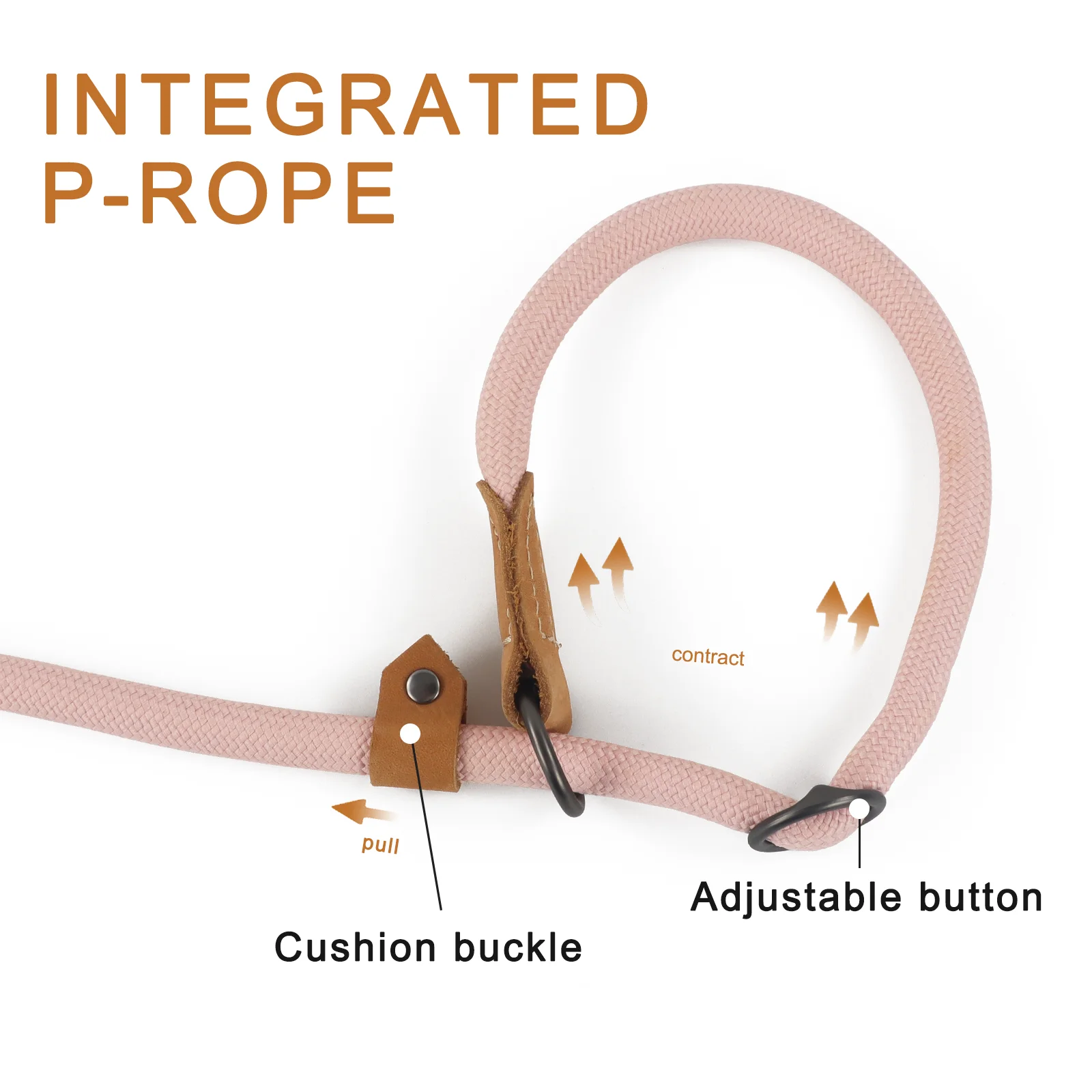 Correa de perro en forma de P ajustable multifuncional, cables de cuerda de tracción para correr, caminar, correas manos libres - imagen 4