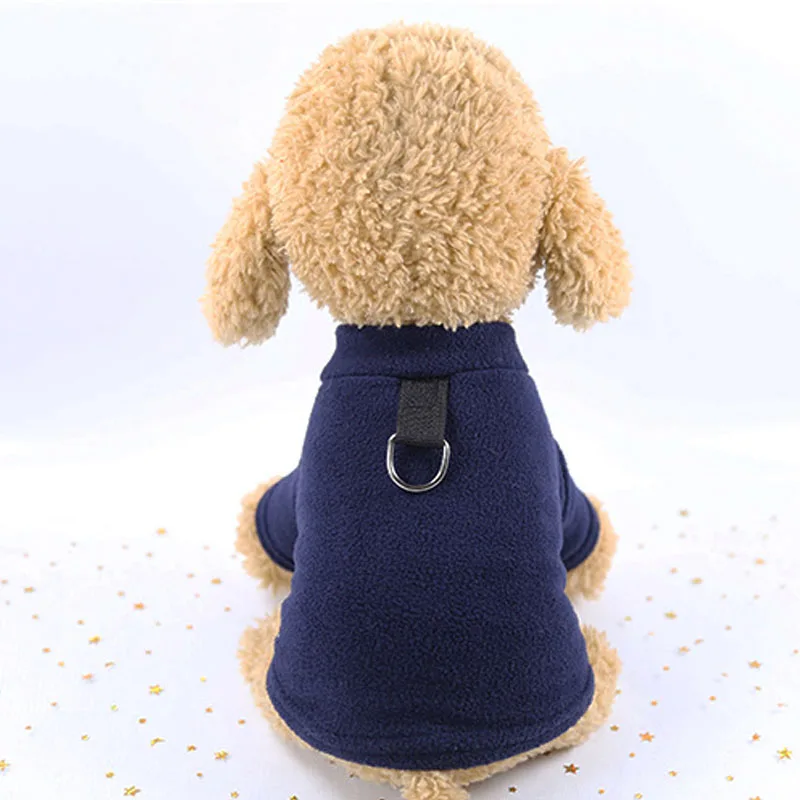 Sudadera lana con capucha para perros pequeños – Ropa de invierno - imagen 5