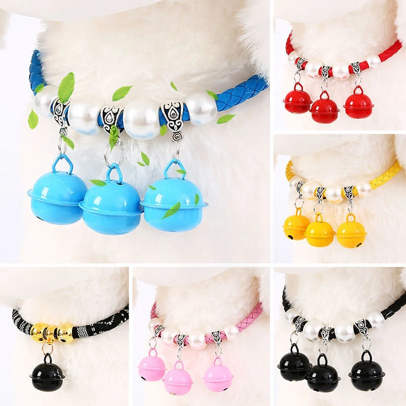 Collar de campana de estilo Vintage para gato, Collar retráctil para perro, conejo y gatito, estilo japonés, suministros bohemios para mascotas, 1 ud.